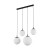 ESME WHITE Lampa wisząca 4 Listwa 4790 TK Lighting Czarny Biały
