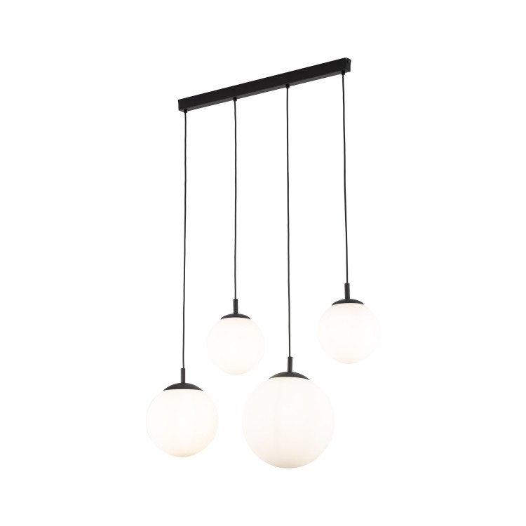 ESME WHITE Lampa wisząca 4 Listwa 4790 TK Lighting Czarny Biały
