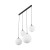 ESME WHITE Lampa wisząca 4 Listwa 4790 TK Lighting Czarny Biały