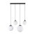ESME WHITE Lampa wisząca 4 Listwa 4790 TK Lighting Czarny Biały