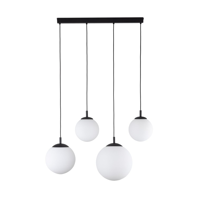 ESME WHITE Lampa wisząca 4 Listwa 4790 TK Lighting Czarny Biały