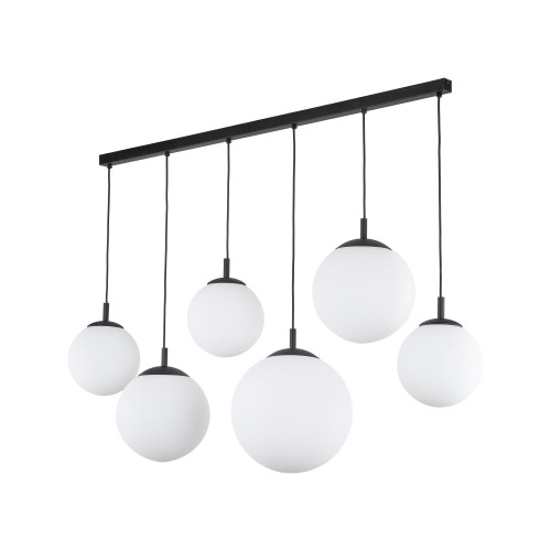 ESME WHITE Lampa wisząca 6 PŁ Listwa 4792 TK Lighting Czarny Biały