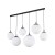 ESME WHITE Lampa wisząca 6 PŁ Listwa 4792 TK Lighting Czarny Biały