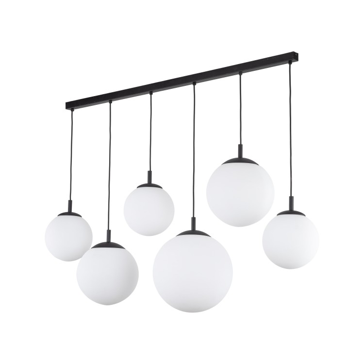 ESME WHITE Lampa wisząca 6 PŁ Listwa 4792 TK Lighting Czarny Biały