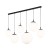 ESME WHITE Lampa wisząca 6 PŁ Listwa 4792 TK Lighting Czarny Biały