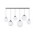 ESME WHITE Lampa wisząca 6 PŁ Listwa 4792 TK Lighting Czarny Biały