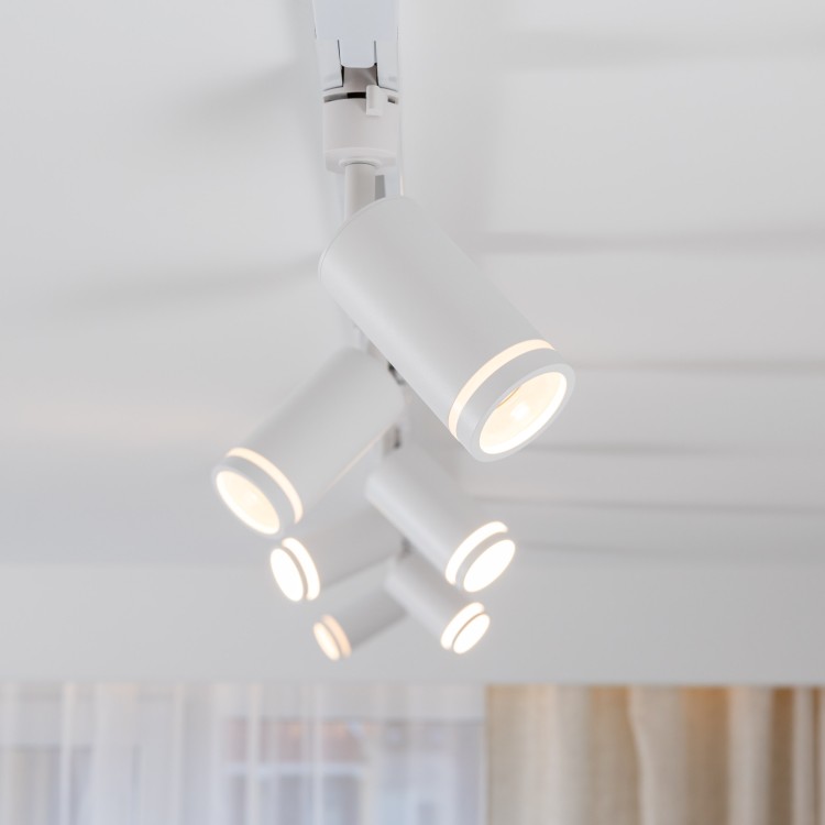 TRACER JET RING WHITE 1xGU10 6898 TK Lighting Biały Biały