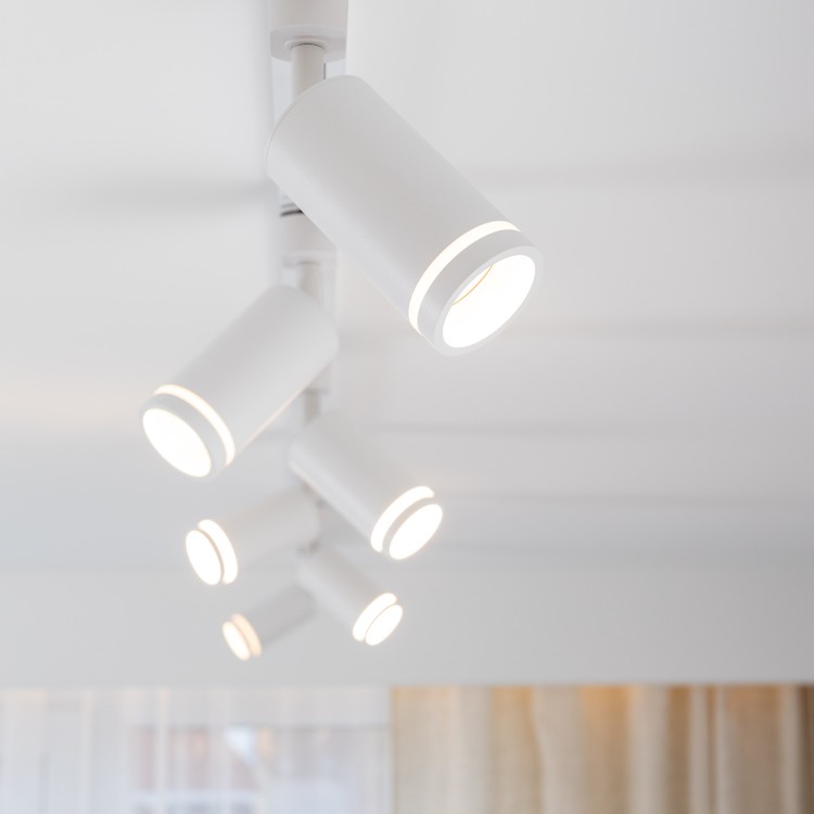 TRACER JET RING WHITE 1xGU10 6898 TK Lighting Biały Biały