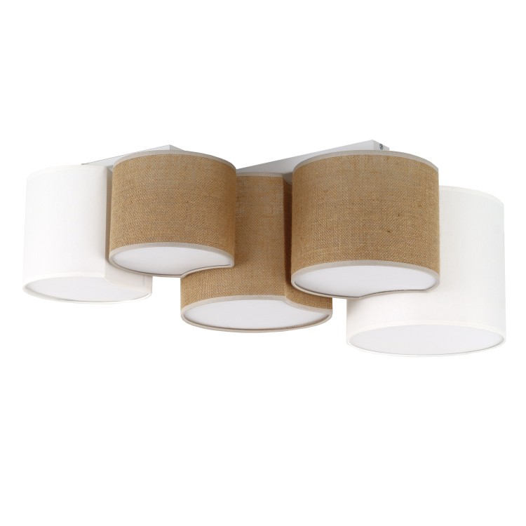 MONA JUTA Lampa sufitowa 5 5909 TK Lighting Biały