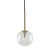 NILOS BLACK / GOLD Lampa wisząca 1 5941 TK Lighting Złoty, Czarny Transparentny