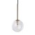NILOS BLACK / GOLD Lampa wisząca 1 5941 TK Lighting Złoty, Czarny Transparentny