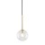 NILOS BLACK / GOLD Lampa wisząca 1 5941 TK Lighting Złoty, Czarny Transparentny