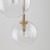 NILOS BLACK / GOLD Lampa wisząca 3 5942 TK Lighting Złoty, Czarny Transparentny
