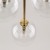 NILOS BLACK / GOLD Lampa wisząca 5 5943 TK Lighting Złoty, Czarny Transparentny