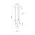 NILOS BLACK / GOLD Lampa wisząca 5 5943 TK Lighting Złoty, Czarny Transparentny