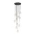 NILOS BLACK / GOLD Lampa wisząca 10 5944 TK Lighting Złoty, Czarny Transparentny