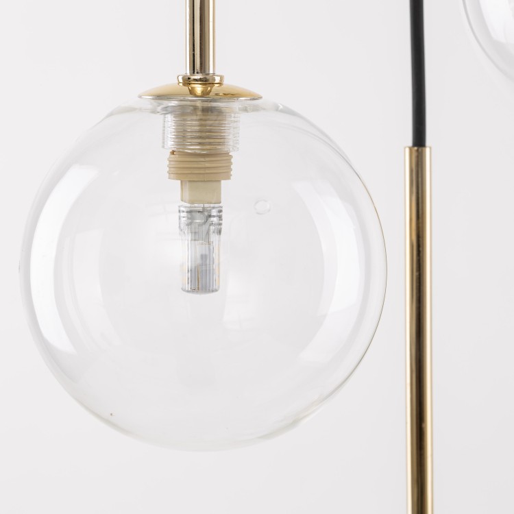 NILOS BLACK / GOLD Lampa wisząca 10 5944 TK Lighting Złoty, Czarny Transparentny