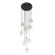 NILOS BLACK / GOLD Lampa wisząca 10 5944 TK Lighting Złoty, Czarny Transparentny