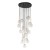 NILOS BLACK GOLD Lampa wisząca 17 5945 TK Lighting Złoty, Czarny Transparentny