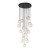 NILOS BLACK GOLD Lampa wisząca 17 5945 TK Lighting Złoty, Czarny Transparentny