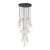 NILOS BLACK GOLD Lampa wisząca 17 5945 TK Lighting Złoty, Czarny Transparentny