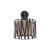 HARMONY NATURE Kinkiet 1 5950 TK Lighting Czarny Juta, Czarny