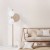 PULSE Lampa podłogowa 3 5960 TK Lighting Biały, Sosna Juta, Biały