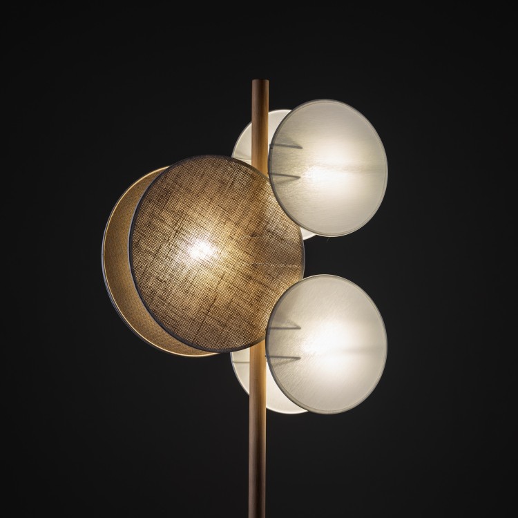 PULSE Lampa podłogowa 3 5960 TK Lighting Biały, Sosna Juta, Biały
