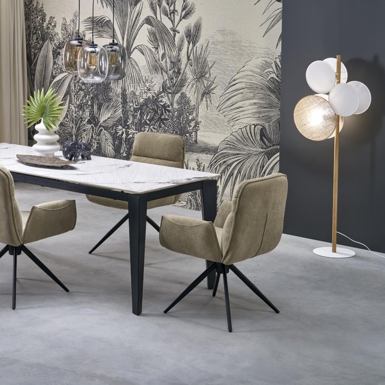 PULSE Lampa podłogowa 3 5960 TK Lighting Biały, Sosna Juta, Biały
