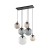 ESME MIX Lampa wisząca 6 4819 TK Lighting Czarny Transparentny, Brązowy, Grafitowy