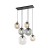 ESME MIX Lampa wisząca 6 4819 TK Lighting Czarny Transparentny, Brązowy, Grafitowy