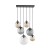 ESME MIX Lampa wisząca 6 4819 TK Lighting Czarny Transparentny, Brązowy, Grafitowy