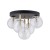 NILOS BLACK / GOLD Lampa sufitowa 5PŁ 758 TK Lighting Złoty, Czarny Transparentny