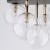 NILOS BLACK / GOLD Lampa sufitowa 5PŁ 758 TK Lighting Złoty, Czarny Transparentny