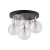 NILOS BLACK / GOLD Lampa sufitowa 5PŁ 758 TK Lighting Złoty, Czarny Transparentny