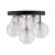 NILOS BLACK / GOLD Lampa sufitowa 5PŁ 758 TK Lighting Złoty, Czarny Transparentny