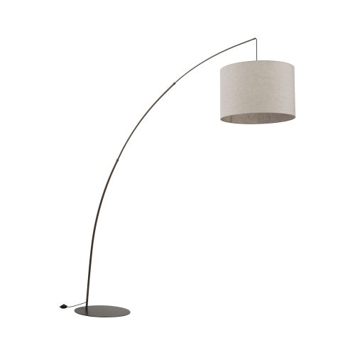 MOBY BROWN Lampa stojąca 1 6097 TK Lighting Brązowy Len