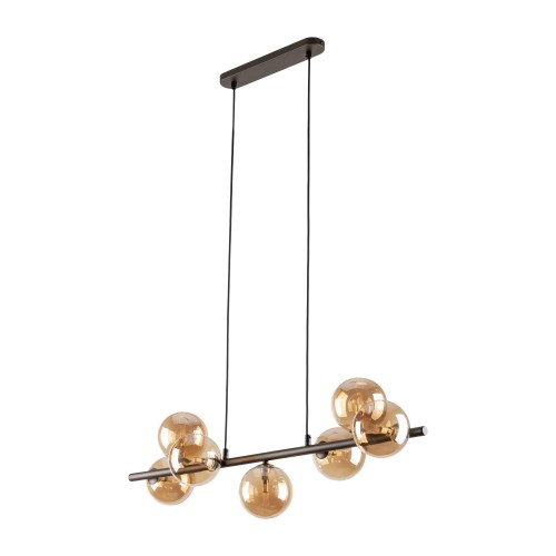 ESTERA BROWN Lampa wisząca 7 4506 TK Lighting Brązowy Bursztynowy