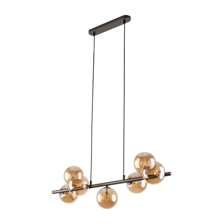 ESTERA BROWN Lampa wisząca 7 4506 TK Lighting Brązowy Bursztynowy
