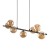 ESTERA BROWN Lampa wisząca 7 4506 TK Lighting Brązowy Bursztynowy