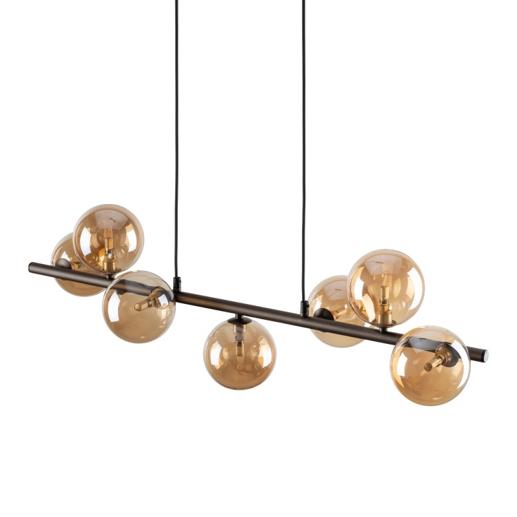 ESTERA BROWN Lampa wisząca 7 4506 TK Lighting Brązowy Bursztynowy