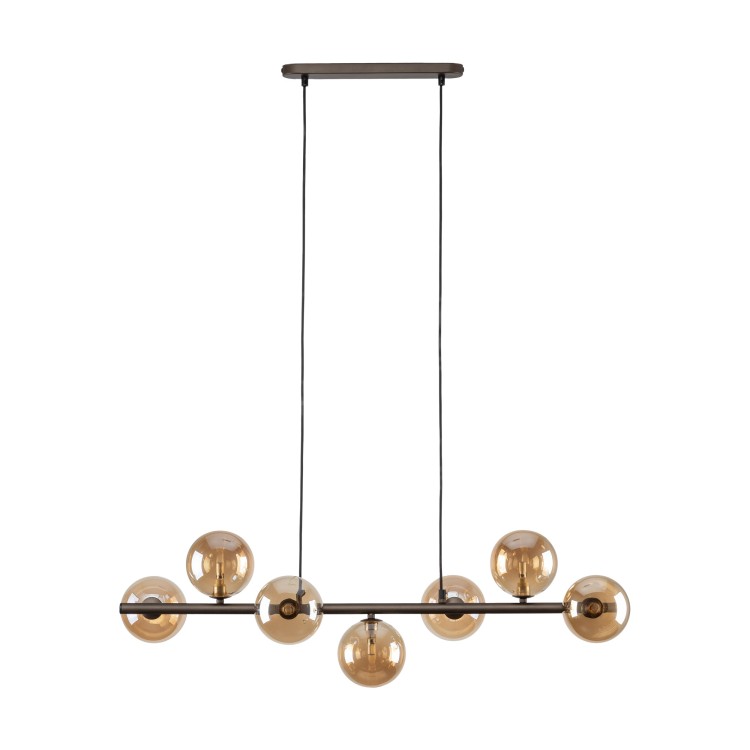 ESTERA BROWN Lampa wisząca 7 4506 TK Lighting Brązowy Bursztynowy