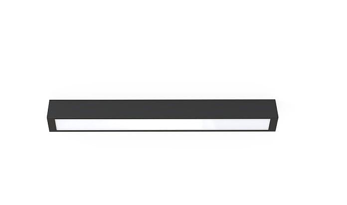 Oprawa liniowa Lampa spot STRAIGHT CEILING LED S BLACK 7597 NOWODVORSKI Lighting 60cm T8 Loft nowoczesna sufitowa oświetleniowa natynkowa czarna Inspiracje Premium