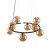 ANABELLE BROWN Lampa wisząca 8 6572 TK Lighting Brązowy Bursztynowy