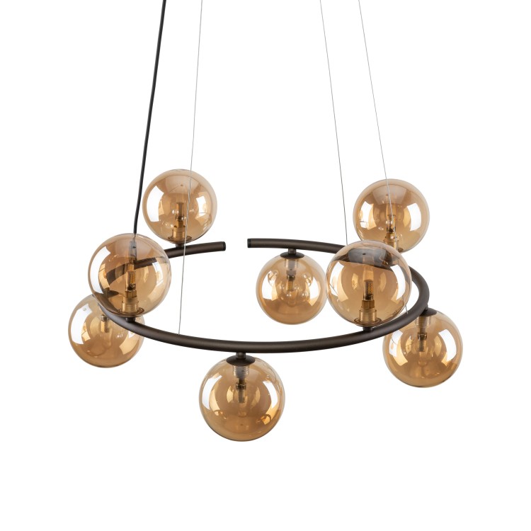 ANABELLE BROWN Lampa wisząca 8 6572 TK Lighting Brązowy Bursztynowy