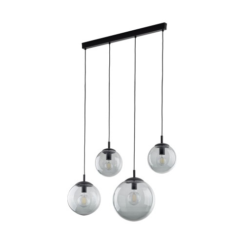 ESME GRAPHITE Lampa wisząca 4 Listwa 5381 TK Lighting Czarny Grafitowy