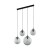 ESME GRAPHITE Lampa wisząca 4 Listwa 5381 TK Lighting Czarny Grafitowy