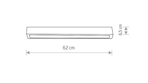 Oprawa liniowa Lampa spot STRAIGHT CEILING LED S BLACK 7597 NOWODVORSKI Lighting 60cm T8 Loft nowoczesna sufitowa oświetleniowa natynkowa czarna Inspiracje Premium