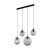 ESME GRAPHITE Lampa wisząca 4 Listwa 5381 TK Lighting Czarny Grafitowy