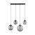 ESME GRAPHITE Lampa wisząca 4 Listwa 5381 TK Lighting Czarny Grafitowy
